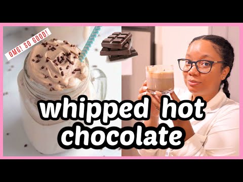 MAKE THIS TONIGHT!  5 MINUTE WHIPPED HOT CHOCOLATE! 😋  3 INGREDIENTS IS ALL YOU NEED!