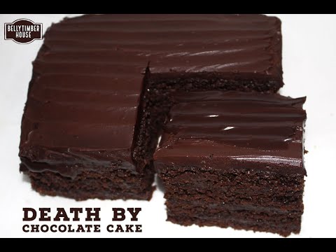 Death By Chocolate Cake - The BEST Chocolate Cake Recipe | Shiny Chocolate Ganache Frosting