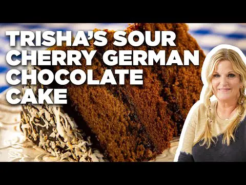 Trisha Yearwood's Sour Cherry German Chocolate Cake | Trisha's Southern Kitchen | Food Network