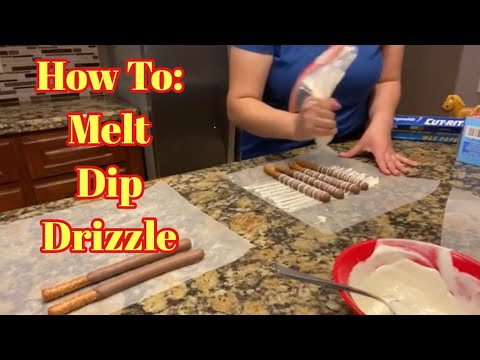 Chocolate Covered Pretzel Rods**TUTORIAL** (MELT, DIP, DRIZZLE)