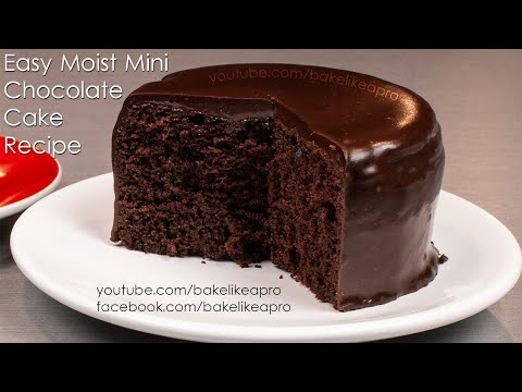 Easy Moist Mini Chocolate Cake Recipe