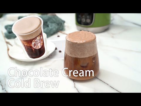 How To Make Starbucks New Chocolate Cream Cold Brew At Home | Easy Iced Coffee Recipes