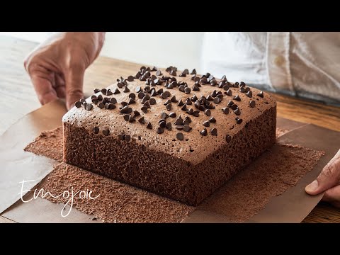 Taiwanese Chocolate Castella Cake【Moist & Soft】 | Emojoie