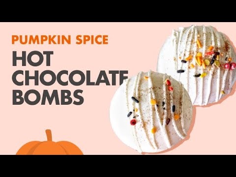 Pumpkin Spice Hot Chocolate Bombs | BETTER THAN STARBUCKS Easy Fall Recipe Tutorial