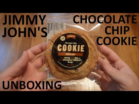 Unboxing Jimmy John's Triple Chip Chocolate Chip Cookie