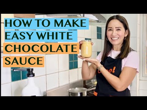 WHITE CHOCOLATE SAUCE FOR COFFEE AND TEA DRINKS + RECIPE FOR HOT WHITE CHOCOLATE