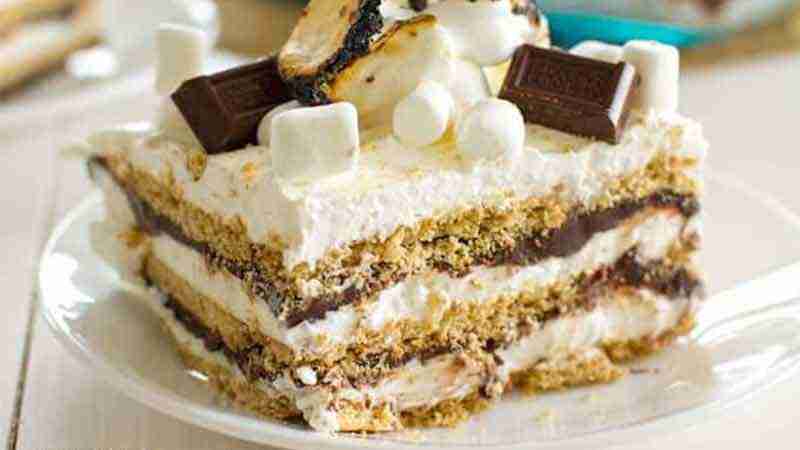 Chocolate S'mores Pudding Cake Recipe