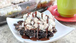 Hot Chocolate Dump Cake Recipe