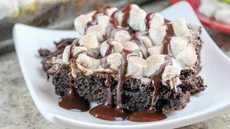 Hot Chocolate Dump Cake Recipe