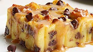 chocolate chip bread pudding recipe