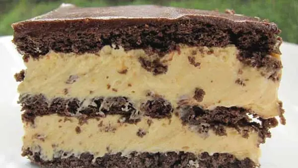 No Bake Chocolate Peanut Butter Eclair Cake Recipe 1 |