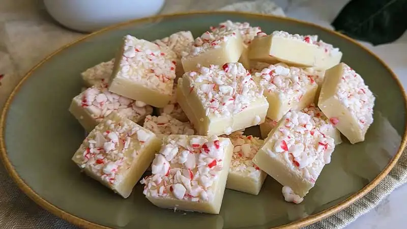 White Chocolate Peppermint Fudge Recipe