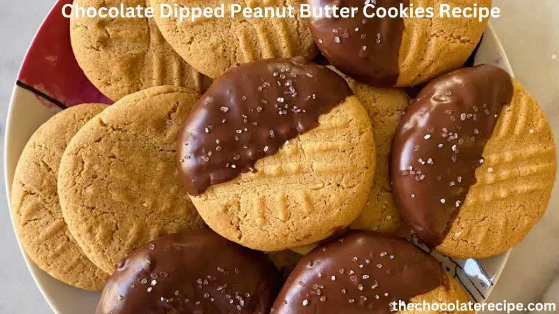 Chocolate Dipped Peanut Butter Cookies Recipe