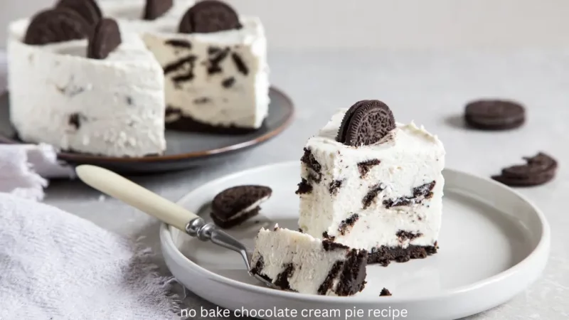 no bake chocolate cream pie recipe |