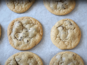 Bake at 190°C (375°F) for 7–10 minutes, until the edges are golden. Let cookies rest on the tray for a few minutes before transferring to a wire rack to cool completely.