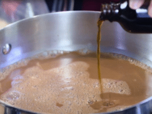 Stir in the vanilla extract for extra depth and aroma.