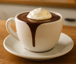 Creamy Hot Chocolate with Heavy Cream 1